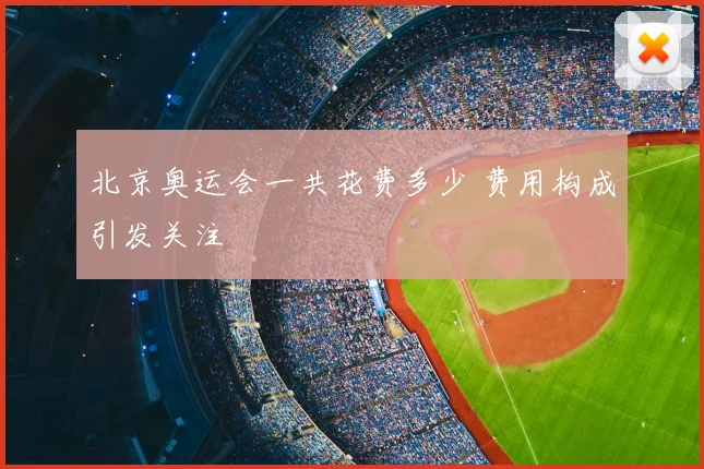 北京奥运会一共花费多少 费用构成引发关注