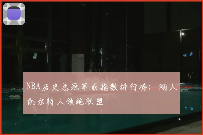 NBA历史总冠军戒指数排行榜：湖人凯尔特人领跑联盟